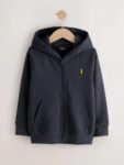 Logo Zip Through Hoodie