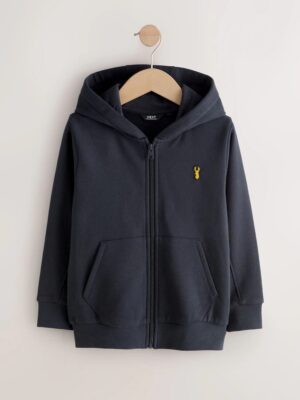 Logo Zip Through Hoodie