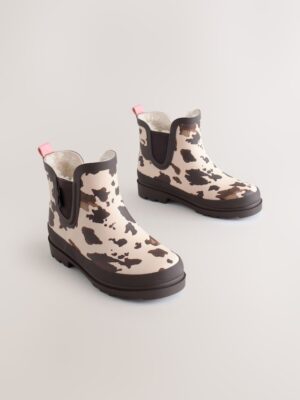 Cow Print Chelsea Wellies