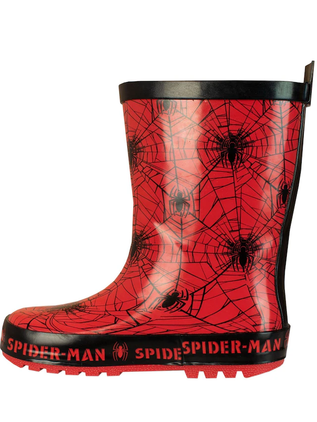 Character Red Spiderman Printed Wellies