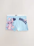 Pink/Blue Disney Stitch and Angel Shorts 5 Pack
