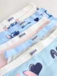 Pink/Blue Disney Stitch and Angel Shorts 5 Pack