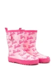 Vanilla Underground Pink Barbie Kids Wellington Boots