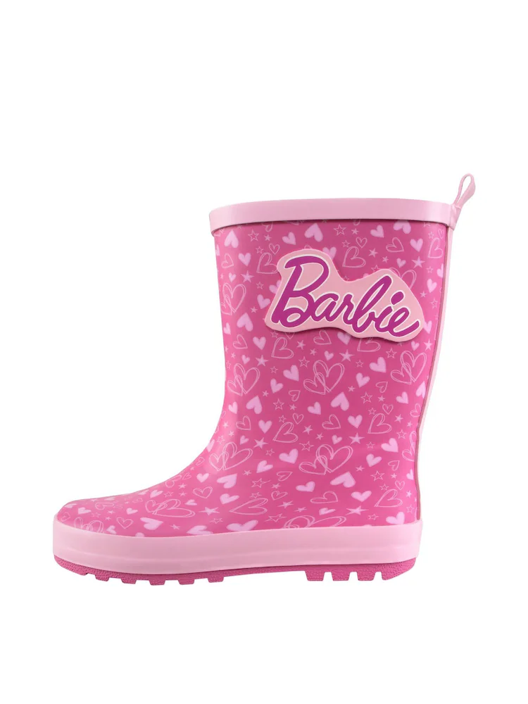 Character Pink Barbie Wellies