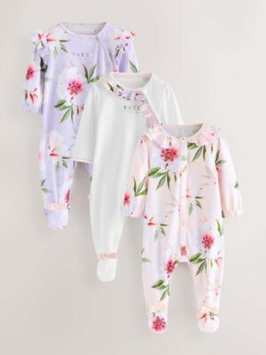 Baker by Ted Baker 3 Pack Sleepsuits