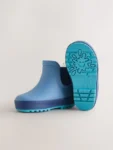 Blue Warm Lined Ankle Wellies