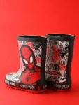 Vanilla Underground Red Spiderman Boys Wellies with Handles