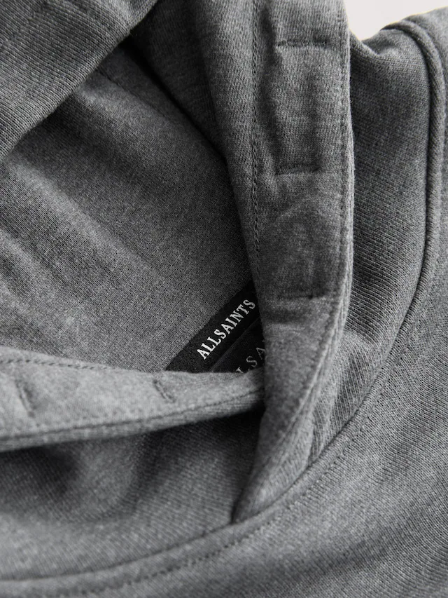 smALLSAINTS Dark Grey Marl Oversized Underground Pullover Hoodie