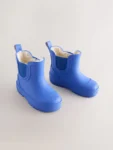 Blue Cobalt Warm Lined Ankle Wellies