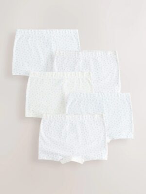 Ecru White Short Briefs 5 Pack