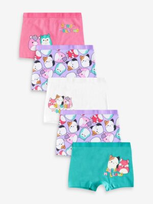 Purple/Green Squishmallow Short Briefs 5 Pack
