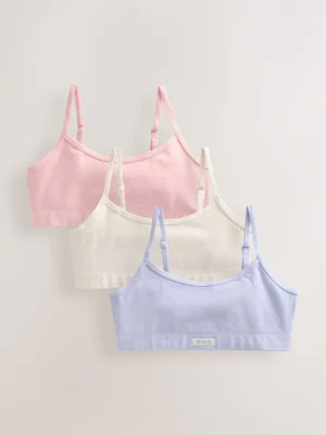 Pink/Cream Soft Touch Strappy Crop Top
