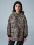 smALLSAINTS Leopard Oversized Pullover Hoodie