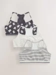 Panda Crop Tops 3 Pack