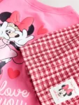 Pink/Red Disney Minnie Mouse Long Sleeve Top and Trousers Set