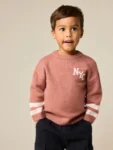 Blush Pink NYC Knitted Crew Neck Jumper