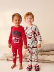Spidey and Friends Red/Ecru Cream 2 Pack Snuggle Pyjamas