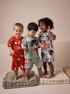 Red/Blue Spidey Short Pyjamas 3 Pack