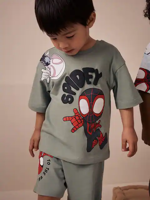 Red/Blue Spidey Short Pyjamas 3 Pack