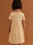 Yellow Ribbed Jersey Dress