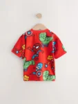 Red Marvel Short Sleeve Cotton T-Shirt