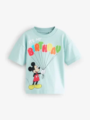 Blue Mickey Mouse Short Sleeve T-Shirt