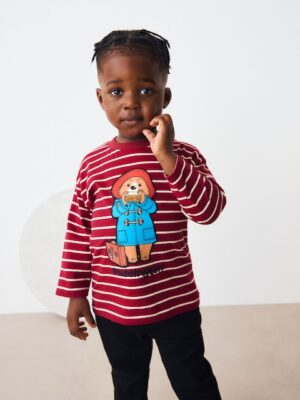 Red/Ecru Paddington Long Sleeve T-Shirt