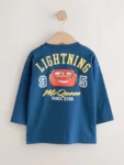 Blue Long Sleeve Disney Cars Long Sleeve T-Shirt