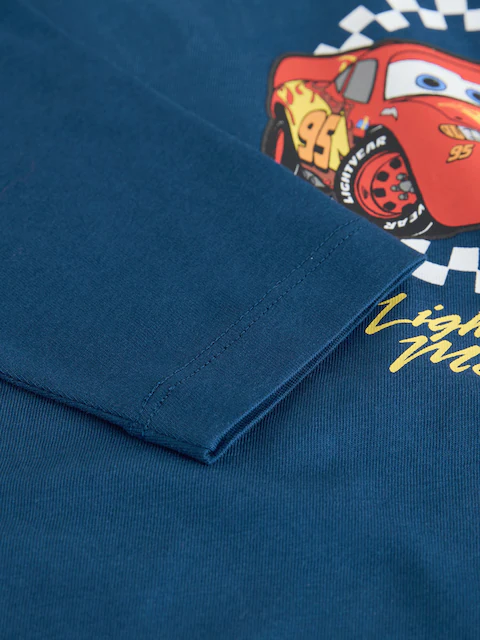 Blue Long Sleeve Disney Cars Long Sleeve T-Shirt