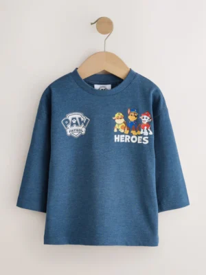 Navy Marl Paw Patrol Long Sleeve T-Shirt