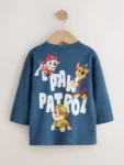 Navy Marl Paw Patrol Long Sleeve T-Shirt