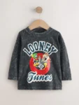 Charcoal Grey Looney Tunes Long Sleeve T-Shirt