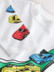 White Hot Wheels Long Sleeve T-Shirt