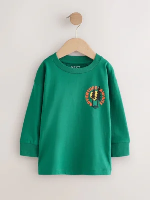 Green Scene Long Sleeve Back Print T-Shirt