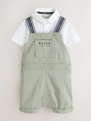 Baker by Ted Baker Dungarees And Polo Shirt Set