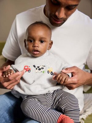 Grey Farm Character Baby Sweatshirt and Leggings Set