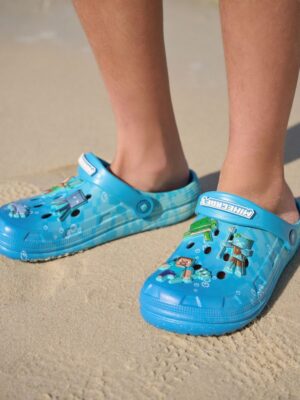Blue Minecraft Clogs