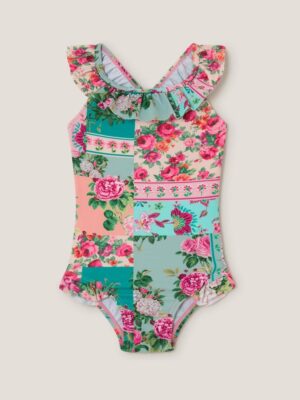 Monsoon Baby Patchwork Floral Swimsuit
