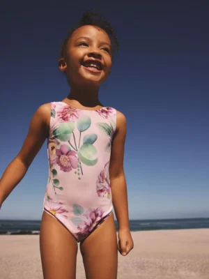 Pink Floral Swimsuit