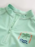 Sage Green Rash Vest and Swim Shorts Set