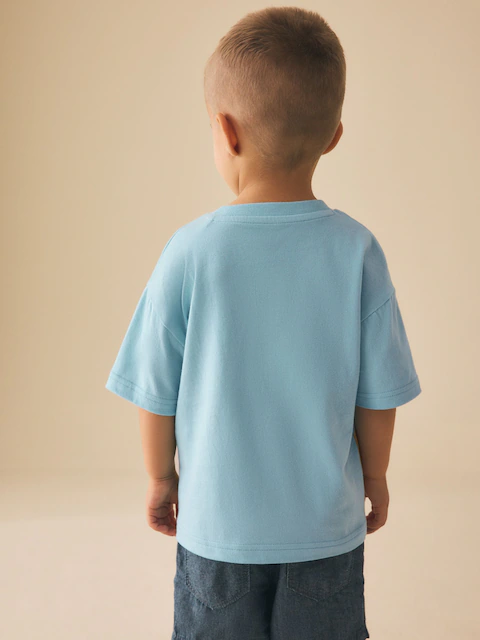 Blue Sea Animal Short Sleeve 3D Padded T-Shirt