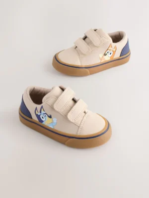 Neutral Bluey Touch Fastening Trainers