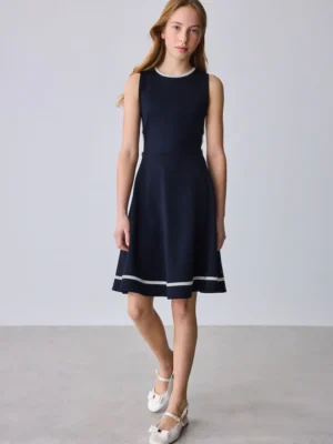 Baker by Ted Baker Cut Out Contrast Ponte Skater Dress