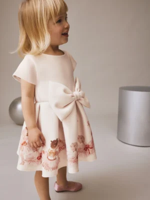 Ballet Pink Scuba Occasion Dress