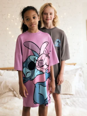 Grey/Purple Lilo & Stitch Nighties 2 Pack