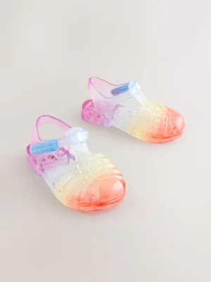 Multi Rainbow Jelly Sandals