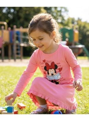 Disney Minnie Mouse Girls Long Sleeves Night Gown
