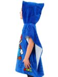 Character Blue Super Mario 100% Cotton Towel Poncho