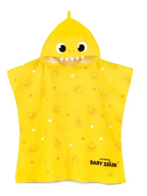 Vanilla Underground Yellow Character Baby Shark 100% Cotton Towel Poncho