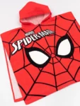 Vanilla Underground Red 100% Cotton Spider-Man Character Towel Poncho